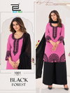 Black Forest By Blue Hills Georgette Kurti With Bottom Dupatta Wholesale Online
